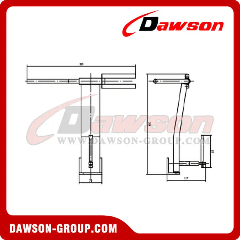 Steel Strap Winder - Flatbed Truck Winch Bars for Webbing