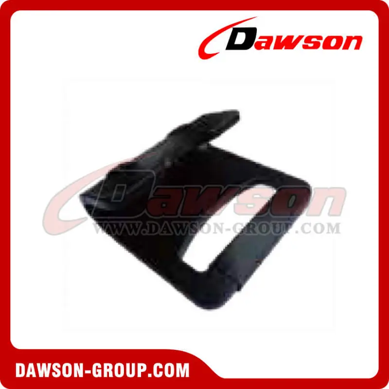 FH004E BS 9000KG/19800LBS 4 inch Metal Flat Hook Black