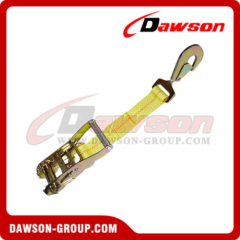 2 inch Ratchet Strap Short End with Twisted Snap Hook