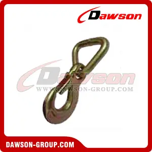 A6004 BS 5500kgs12100lbs Forged Safety Hook with Triangle Ring