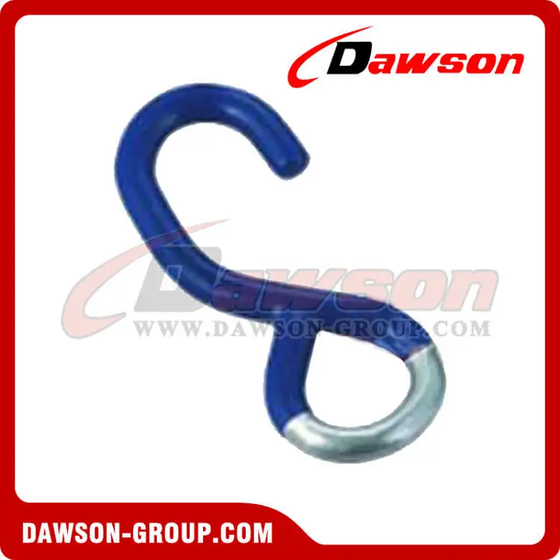 DSWHS012 BS 800KG / 1750LBS S Hook With Half Plastic Coating