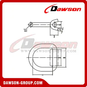 Forged D-Ring With U Bracket - Flatbed Truck Tie Down Accessories