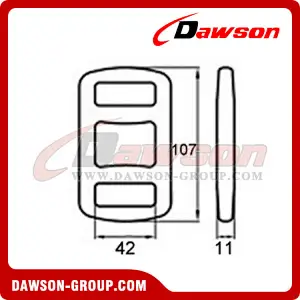 OWB4040 BS 4,000KG/8,800LBS 40mm One Way Lashing Buckle