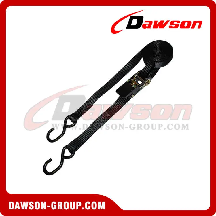 1 inch 15 feet Ratchet Strap with S-Hooks 3000 - Dawson Group LTD. - China Manufacturer, Supplier, Factory