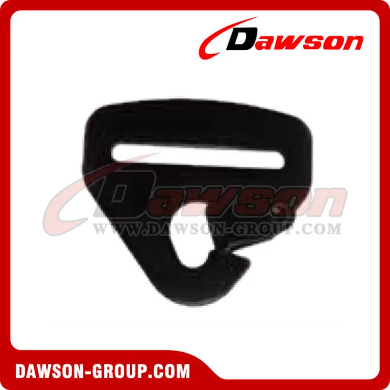 FH204-E BS 2000KG4400LBS 2 inch Flat Snap Hook Black