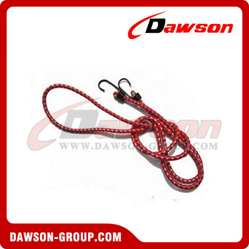 Elastic Cord With Nylon Safety S-Hooks ES-0120, Bungee Cord, Shock Cord