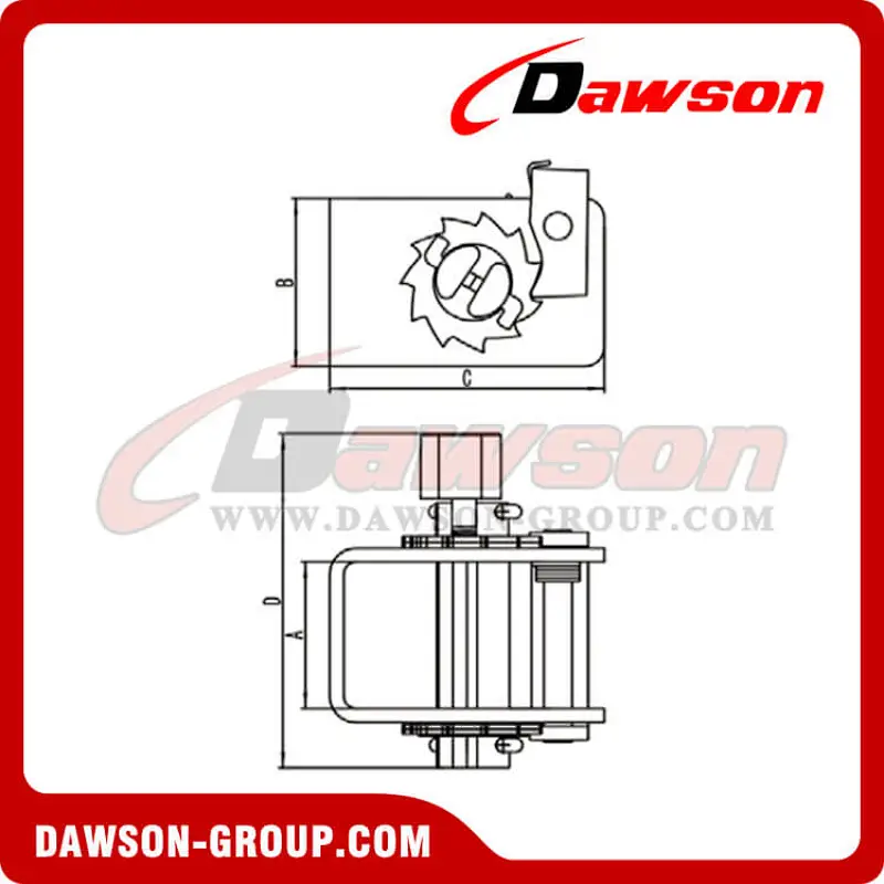 Lashing Winches - Flatbed Truck Winches for Cargo Lashing Straps