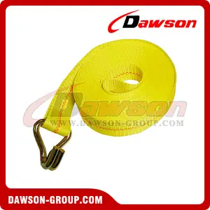 2 inch 27 feet Winch Strap with Wire Hooks