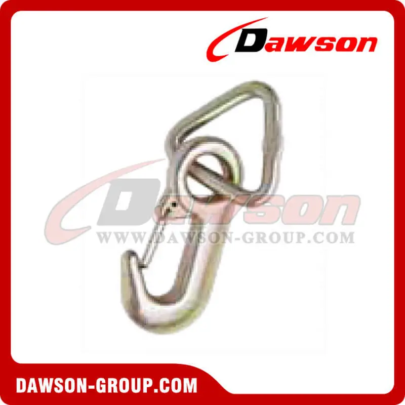 HK8-D BS 3000kgs6600lbs Forged Eye Hook with D Ring