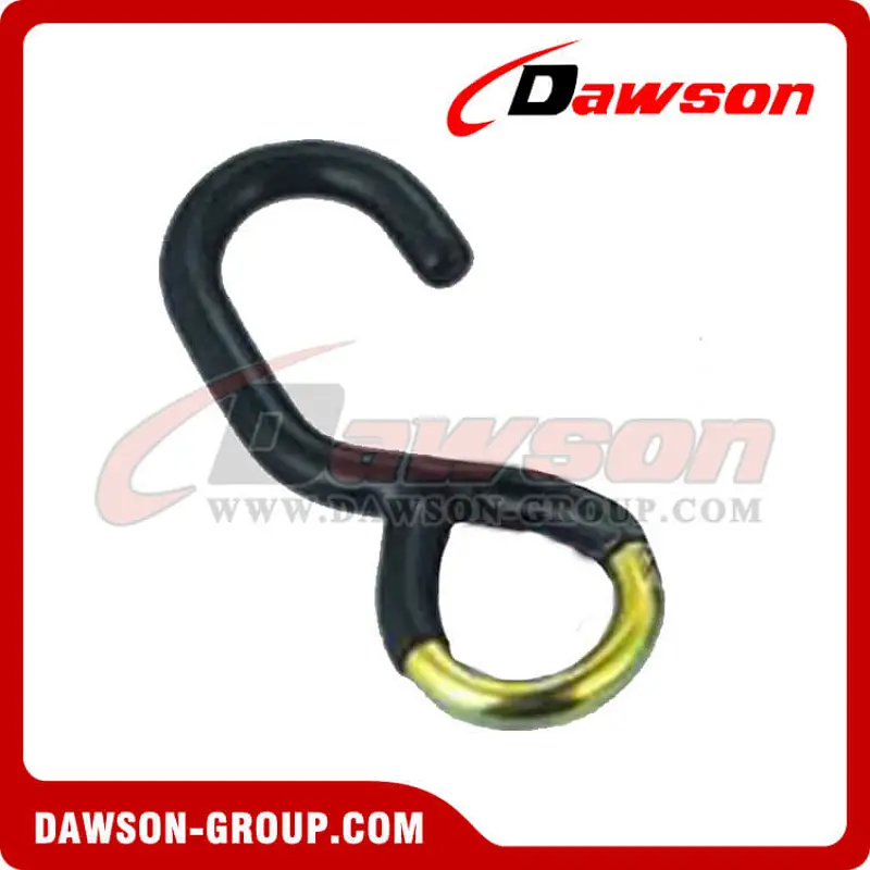 DSWHS010 BS 850KG /1850LBS S Hook With Zinc Plated And Plastic Coating