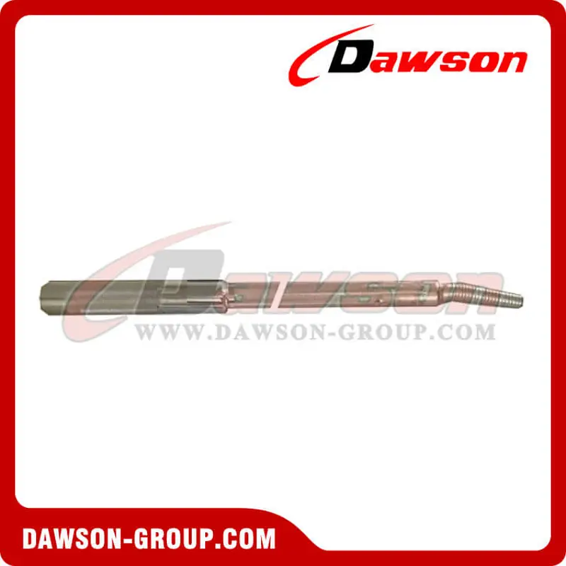Combination Winch Bar - Mushroom Tip - Chrome - Flatbed Truck Winch Bars
