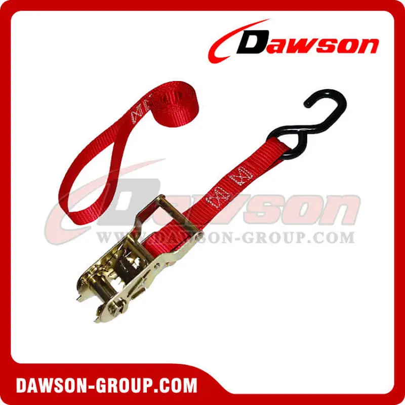 1 inch Ratchet Strap with S-Hook and Loop