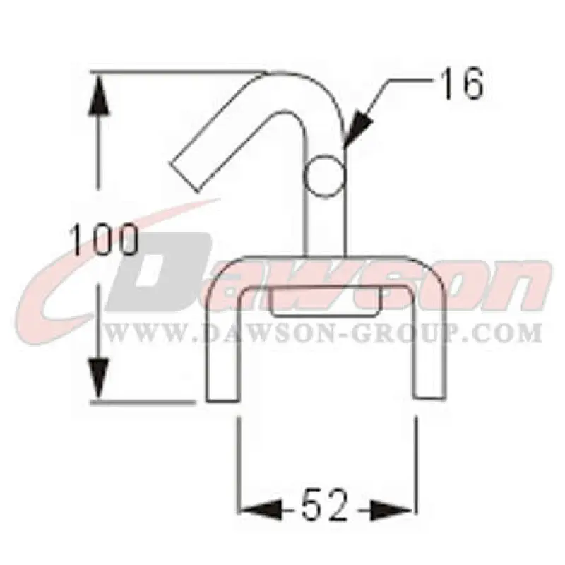 DSWH022 BS 5000KG / 11000LBS Swivel J Hooks