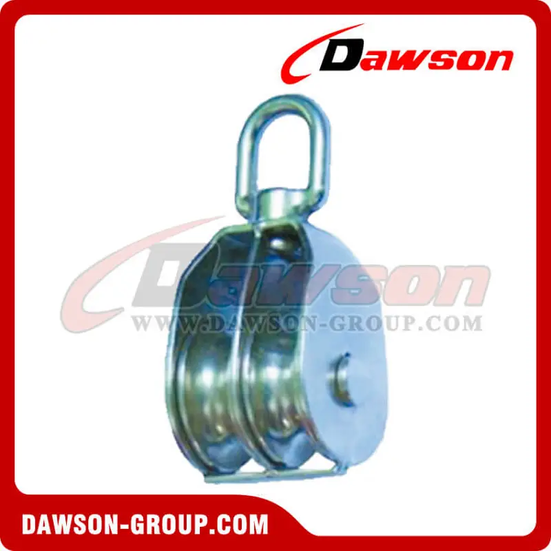 DS-B147 Stainless Steel Swivel Block With Double Wheel