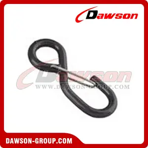 WHS2503 BS 800KG1760LBS 1 inch Black Coated S Hook with Latch