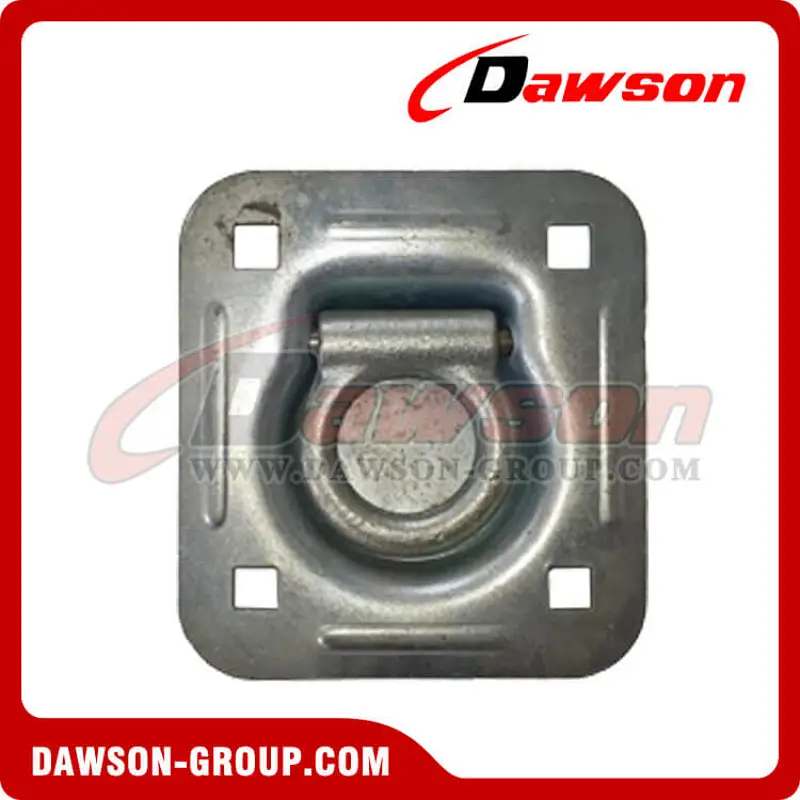 Pan Fittings With Rings - Flatbed Truck Tie Down Accessories, Anchoring Fitting
