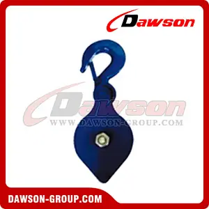 DS-B161 Blue Steel Snatch Block With Loose Hook