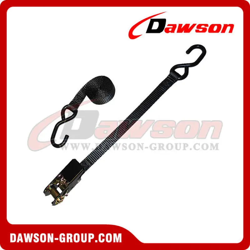 1 inch Utility Ratchet Strap with S-Hooks