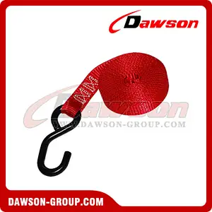 1 inch Ratchet Strap LONG END with S-Hook