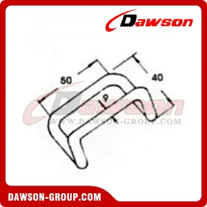 DSWH50151 BS 1500KG3300LBS Stainless Steel Rave Hook