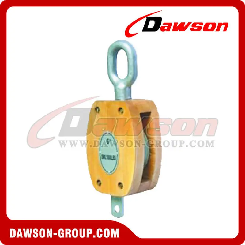 DS-B132 JIS Wooden Pulley Single With Eye