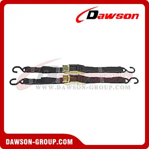 Over Center Buckle Boat Straps With Coated S-Hooks (Pair)