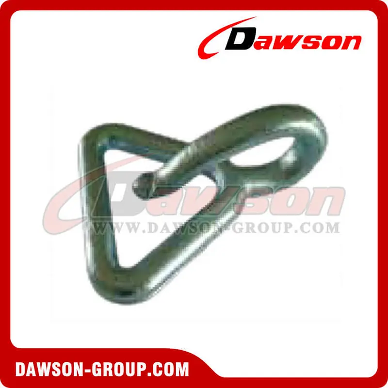 A6009 BS 1500kgs3300lbs Zinc Plated Forged Hook