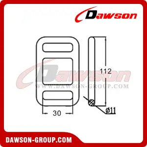 DSMB30301 B/S 3000KG/6600LBS One Way Lashing Buckle