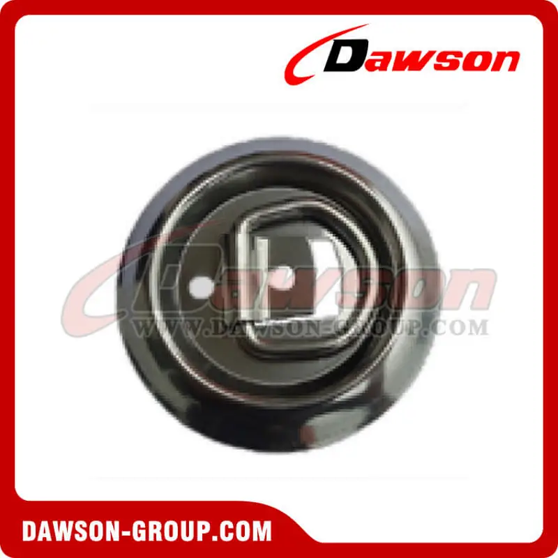 PPE-6SS BS 545kgs/1200lbs Stainless Steel Recessed Tie Down Rope Ring - Pan Fitting