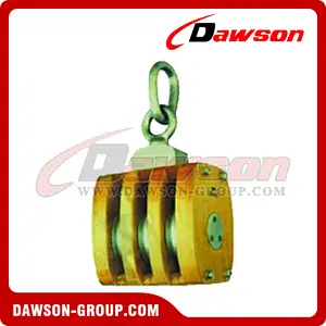 DS-B139 JIS Ship's Wooden Block Triple With Link
