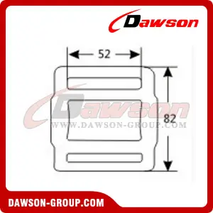 DSMB50151 B/S 1500KG/3300LBS One Way Lashing Buckle