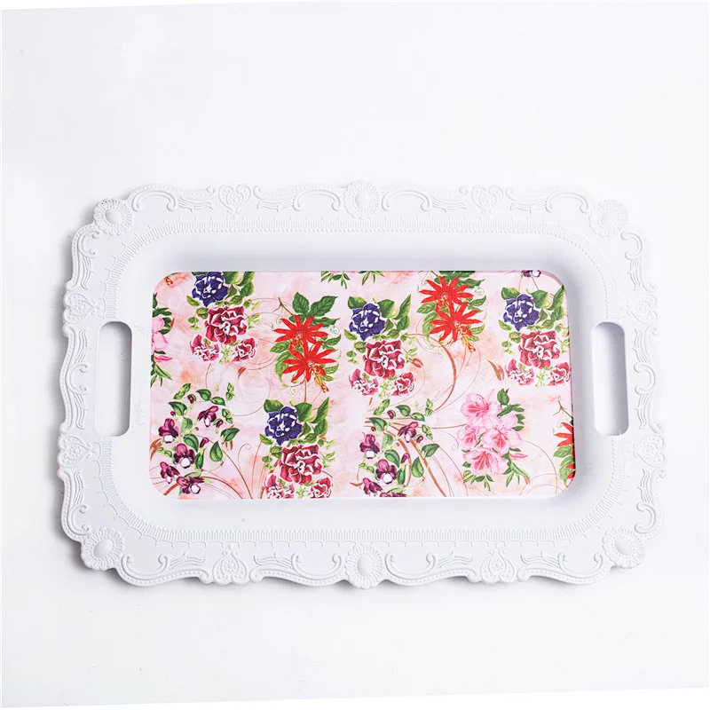 Flat rectangular and colored plastic tray,large size deep shallow plastic tray,new arrival latest design plastic tray