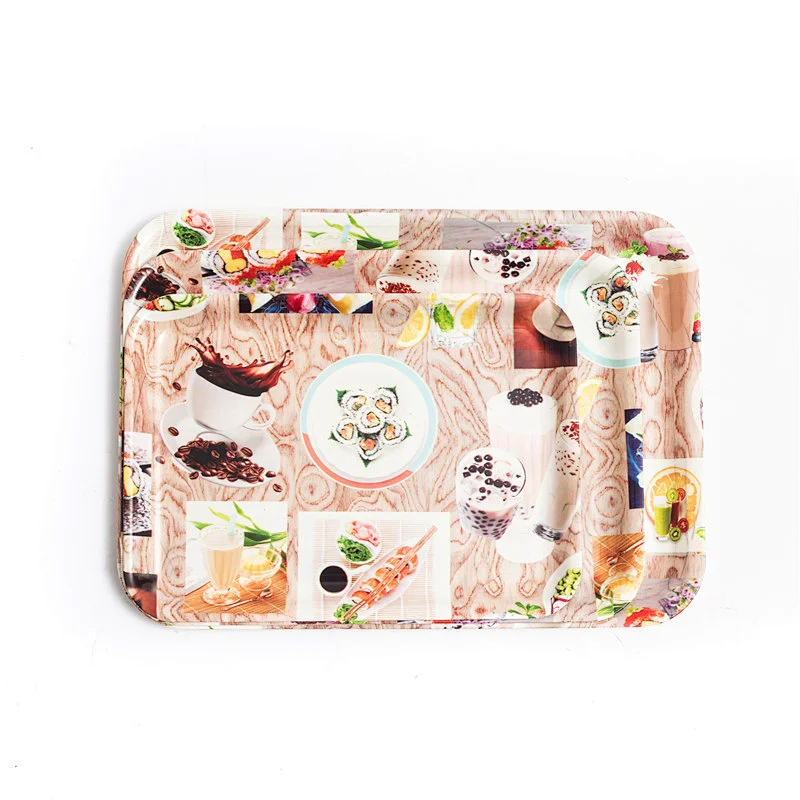 Hot sell Reusable eco bio reusable plastic tray fast food serving trays