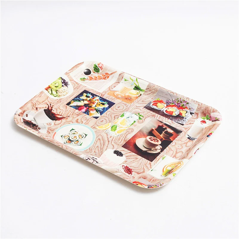 Hot sell Reusable eco bio reusable plastic tray fast food serving trays