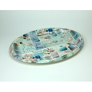promotion Cake plastic tray printed plastic tray custom plastic serving  tray