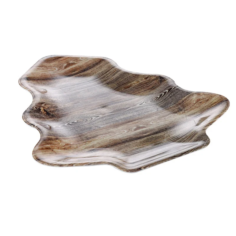 flower decorative plastic tray,dry fruit christmas tray,decorative plastic serving tray
