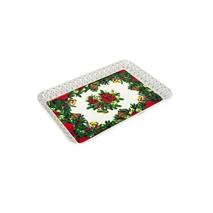Chinese new year plastic food candy cake plastic tea tray