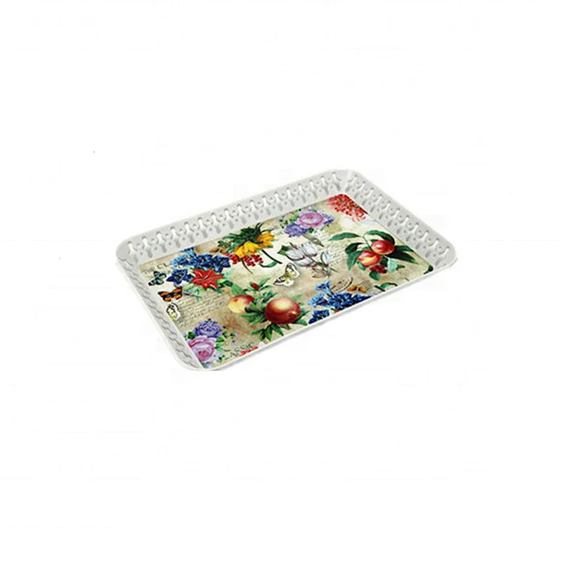 Chinese new year plastic food candy cake serving tray