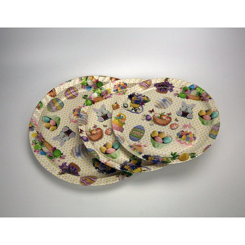 Plastic round fruit trays, Plastic charger plates, Serving plates