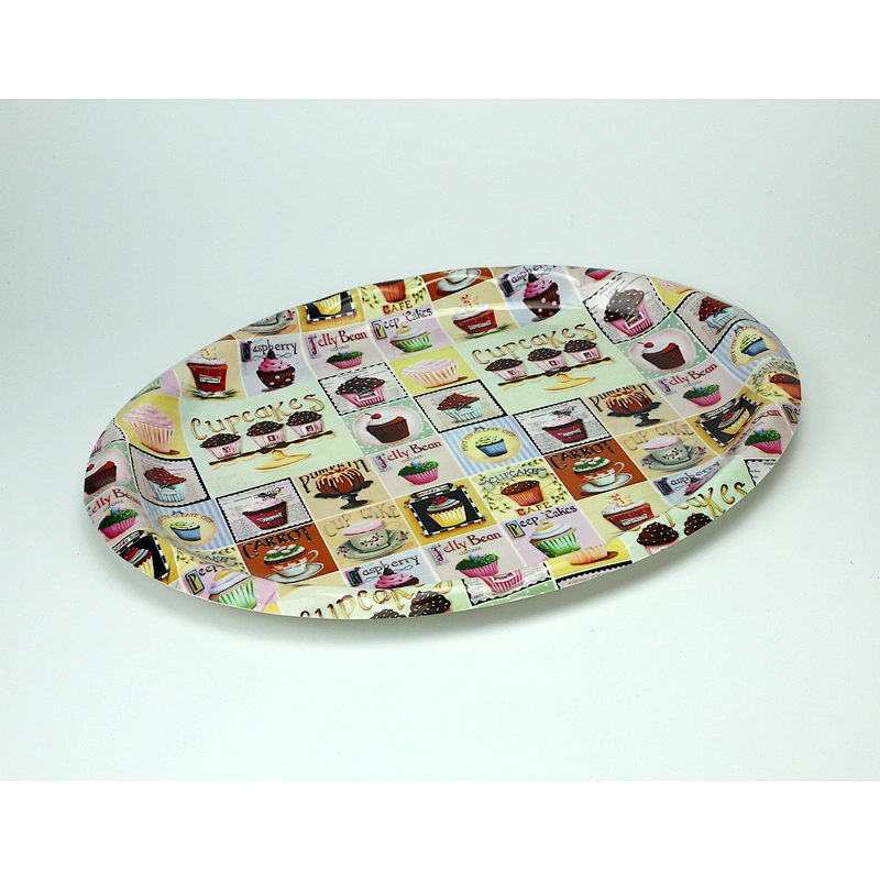 promotion Cake plastic tray printed plastic tray custom plastic serving  tray