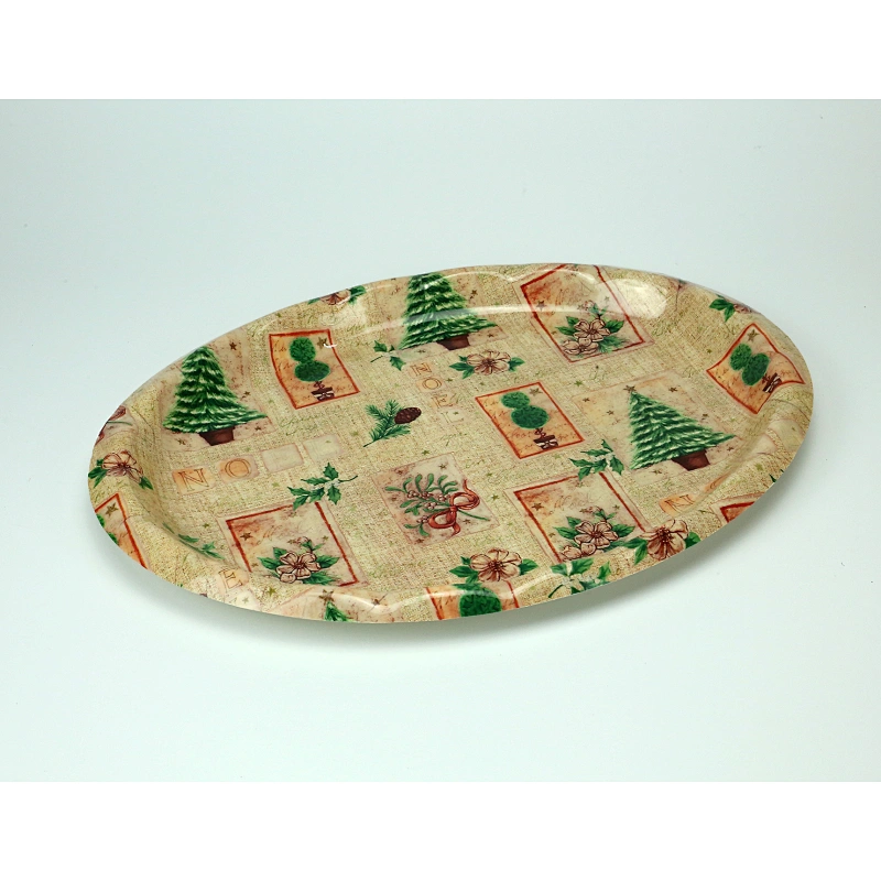 promotion Cake plastic tray printed plastic tray custom plastic serving tray
