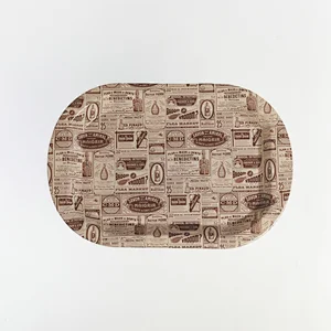 Fish plastic seafood large tray,cheap large size plastic tray,new full print plastic tray