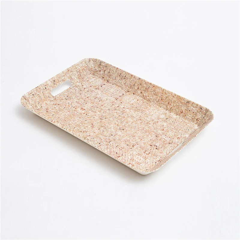 Custom Factory  Wholesale  Full Printed New Design Plastic   Serving Tray With Handle