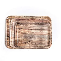 Wooden  Design rectangle Non-skid surface Unique Big Serving  bar tray