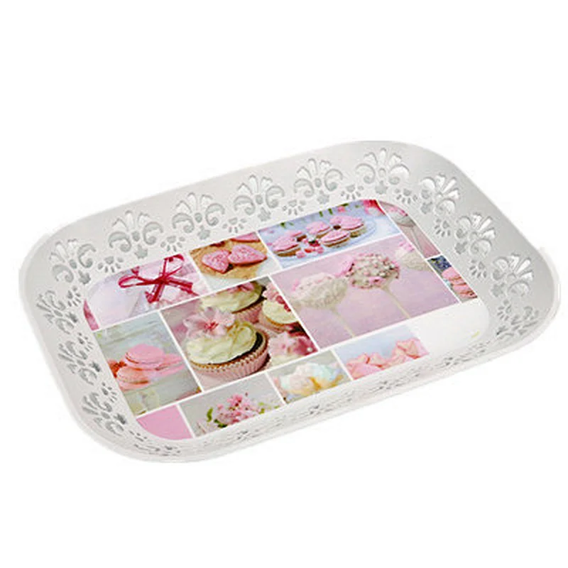 Large deep rectangular shallow and hollow out plastic tray,for vegetable and fruit plastic tray