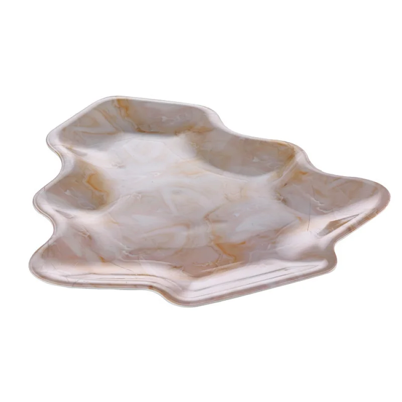 flower decorative plastic tray,dry fruit christmas tray,decorative plastic serving tray