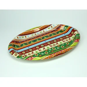 safe, non-toxic and reusable fruit decoration round serving tray