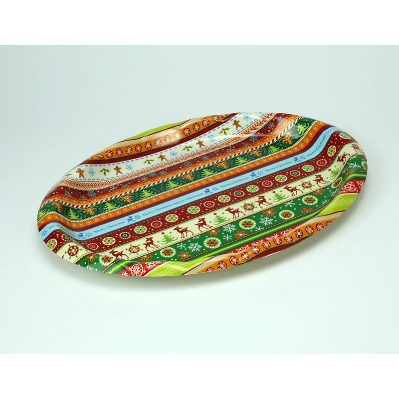 safe, non-toxic and reusable fruit decoration round serving tray