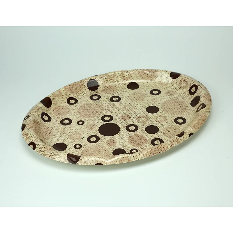 safe, non-toxic and reusable fruit decoration round serving tray