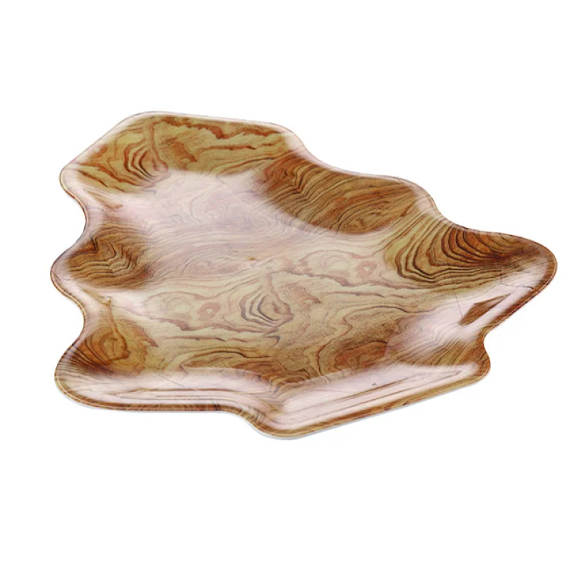flower decorative plastic tray,dry fruit christmas tray,decorative plastic serving tray